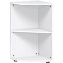 PALENQUE hoek boekenkast, 2 OH, B 400 x D 400 x H 752 mm, wit