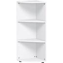 PALENQUE hoek boekenkast, 3 OH, B 400 x D 400 x H 1104 mm, wit