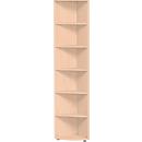 PALENQUE hoek boekenkast, 6 OH, B 400 x D 400 x H 2160 mm, beukendecor