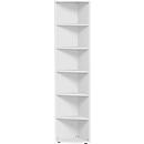 PALENQUE hoek boekenkast, 6 OH, B 400 x D 400 x H 2160 mm, lichtgrijs