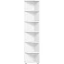 PALENQUE hoek boekenkast, 6 OH, B 400 x D 400 x H 2160 mm, wit