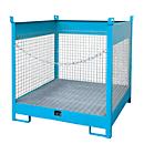 Palet apilable para barriles Bauer FSP-4 D, para 4 barriles de 200 l, azul