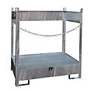 Palette à fûts Bauer FSP-2, ouverture latérale, pour 2 fûts de 200 L, galvanisé
