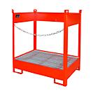 Palette à fûts Bauer FSP-2, ouverture latérale, pour 2 fûts de 200 L, rouge