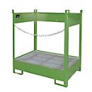 Palette à fûts Bauer FSP-2, ouverture latérale, pour 2 fûts de 200 L, vert