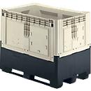 Palletbox met slede, inklapbaar, 695 liter