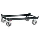 Palletframe, staal, tot 1050 kg, antracietgrijs, polyamide banden, met rem