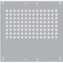 Panel lateral, para mesas de trabajo Universal Spezial/Ergo, p. profundidad 800 mm, An 592 x Al 628, aluminio plateado RAL 9006