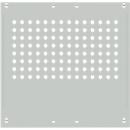 Panel lateral, para mesas de trabajo Universal Spezial/Ergo, p. profundidad 800 mm, An 592 x Al 628, gris luminoso RAL 7035