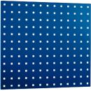 Panel perforado, para montaje, 495 x 457 mm, azul genciana RAL 5010