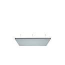 Panneau acoustique de plafond - cadre alu -1200 x 800 mm - gris