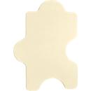 Panneau acoustique mural puzzle, l. 1000 x H 500 mm, en filaments de polyester aspect feutre, ivoire RAL 1015