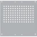 Panneau latéral, pour tables de travail Universal Spezial/Ergo, pour profondeur de 800 mm, L. 592 x H 628, alu argent RAL 9006