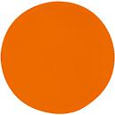 Panneau mural acoustique rond, Ø 1000 mm, en filaments de polyester aspect feutre, orange RAL 2004