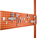 Panneau perforé à outils, pour largeur de table de 1250 mm, pour les séries Universal/Profi, orangé rouge RAL 2001