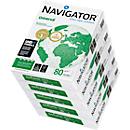 Papel de copia Navigator Universal, DIN A4, 80 g/m², blanco brillante, 1 caja = 5 x 500 hojas