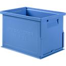 Papelera apilable serie 14/6-3 S, polipropileno, con asa, L 310 x A 210 x A 197 mm, 9,3 L, azul