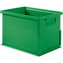 Papelera apilable serie 14/6-3 S, polipropileno, con asa, L 310 x A 210 x A 197 mm, 9,3 L, verde