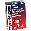 Paper clips, 28 mm, 100 pieces