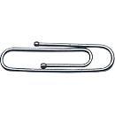 Paper clips, with ball end, galvanised, 1000 pieces, length 32 mm
