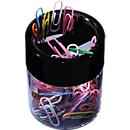 Papercliphouder met 125 gekleurde paperclips