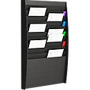 Paperflow A4 A4 brochure wall holder, 2 x 10 compartments, black
