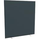 Paperflow Cloison de séparation design, revêtement en tissu, difficilement inflammable selon DIN 4102 (B1), l. 1600 mm x P 390 x H 1740 mm, anthracite