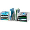 Paperflow desk organizer, 8 vakken, Verstelbare scheidingswanden, grijs
