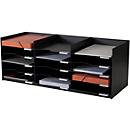 PAPERFLOW sorteerstation - polystyreen - voor A4 formaat - B 857 x D 330 x H 323 mm - zwart