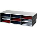 PAPERFLOW sorting station, DIN A4, steel/polystyrene, 9 shelves