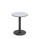 Paperflow table d'extérieur Cross, ronde, pied assiette, Ø 600 x H 750 mm, gris/noir mat