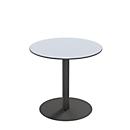 Paperflow table d'extérieur Cross, ronde, pied assiette, Ø 800 x H 750 mm, gris/noir mat