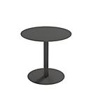 Paperflow table d'extérieur Cross, ronde, pied assiette, Ø 800 x H 750 mm, noir/noir mat
