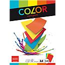 Papier coloré pour copieur Elco Color Elco switzerland, format A4, 80 g/m², trié par couleur, 1 bloc = 200 feuilles