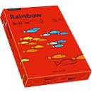 Papier coloré pour copieur Rainbow Mondi, format A3, 80 g/m², rouge intense, 1 bloc = 500 feuilles