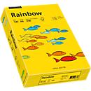 Papier coloré pour copieur Rainbow Mondi, format A4, 120 g/m², jaune intense, 1 bloc = 250 feuilles