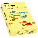 Papier coloré pour copieur Rainbow Mondi, format A4, 160 g/m², jaune clair, 1 bloc = 250 feuilles