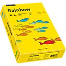 Papier coloré pour copieur Rainbow Mondi, format A4, 80 g/m², jaune intense, 1 bloc = 500 feuilles