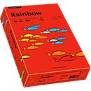 Papier coloré pour copieur Rainbow Mondi, format A4, 80 g/m², rouge intense, 1 bloc = 500 feuilles