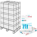 Papier copieur Business ECF Xerox, format A4, 80 g/m², blanc, 1 palette = 240 x 500 feuilles