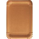 Pappteller Papstar Pure, 500 Stück, eckig, lebensmittelecht, B 165 x L 230 mm, Frischfaserkarton, braun