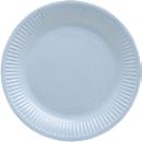 Pappteller ProNappe, besonders stabil, fettundurchlässig, ohne Kunststoffzusätze, Ø 230 x H 30 mm, recycelbarer FSC®-Karton, himmelblau, 20 Stück