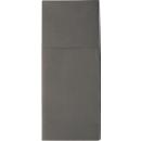 Papstar Hygienische Servietten-Bestecktaschen Airlaid anthrazit, 1/8-Falz, 24 x 10 cm, 4 x 100 Stück