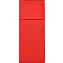 Papstar Pochettes à couverts Royal Collection, pliage intégré pour couverts, L 200 x H 82,5 mm, certifié FSC®, papier tissu premium, rouge, 6 x 50 pièces