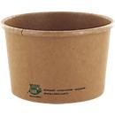 Papstar soepkom Pure, 230 ml, Ø 98 x 60 mm, composteerbaar, karton, bruin, 25 stuks