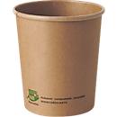Papstar soepkom Pure, 940 ml, Ø 115 x 130 mm, composteerbaar, karton, bruin, 25 stuks