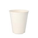Papstar Zuckerrohr-Becher pure 0,3 l weiß, Bagasse, Ø 9 x H 10 cm, Mikrowelle 800 W, EN 13432, 50 Stück
