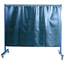Parede de proteção de soldadura móvel com cortina de película, 1 peça