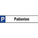 Parkplatzschild, Patienten