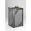 Partie modulable MBSE 7, revêtement tôle d'acier, avec couvercle à plantes
